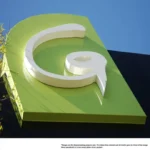 3D powder coated signboard