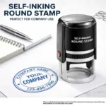 Company Stamp, Self-ink, Round RD42 1 Round Company Stamp