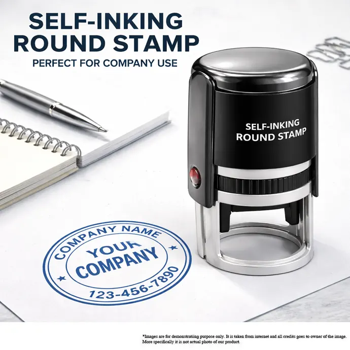 Round Company Stamp